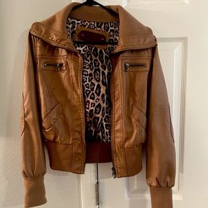 Ci Sono Faux Leather Jacket